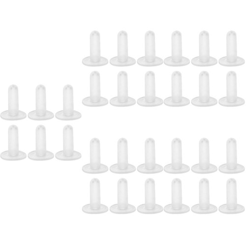 30pcs transparent silicone - 30pcs,