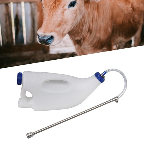Calf bottle with - handle,