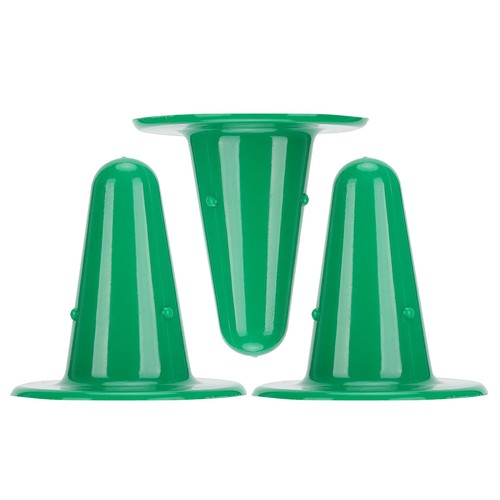 Green 3pcs plastic calf - green,