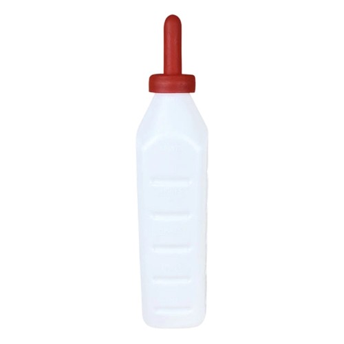 Farm calf feeding bottle - feeding, with